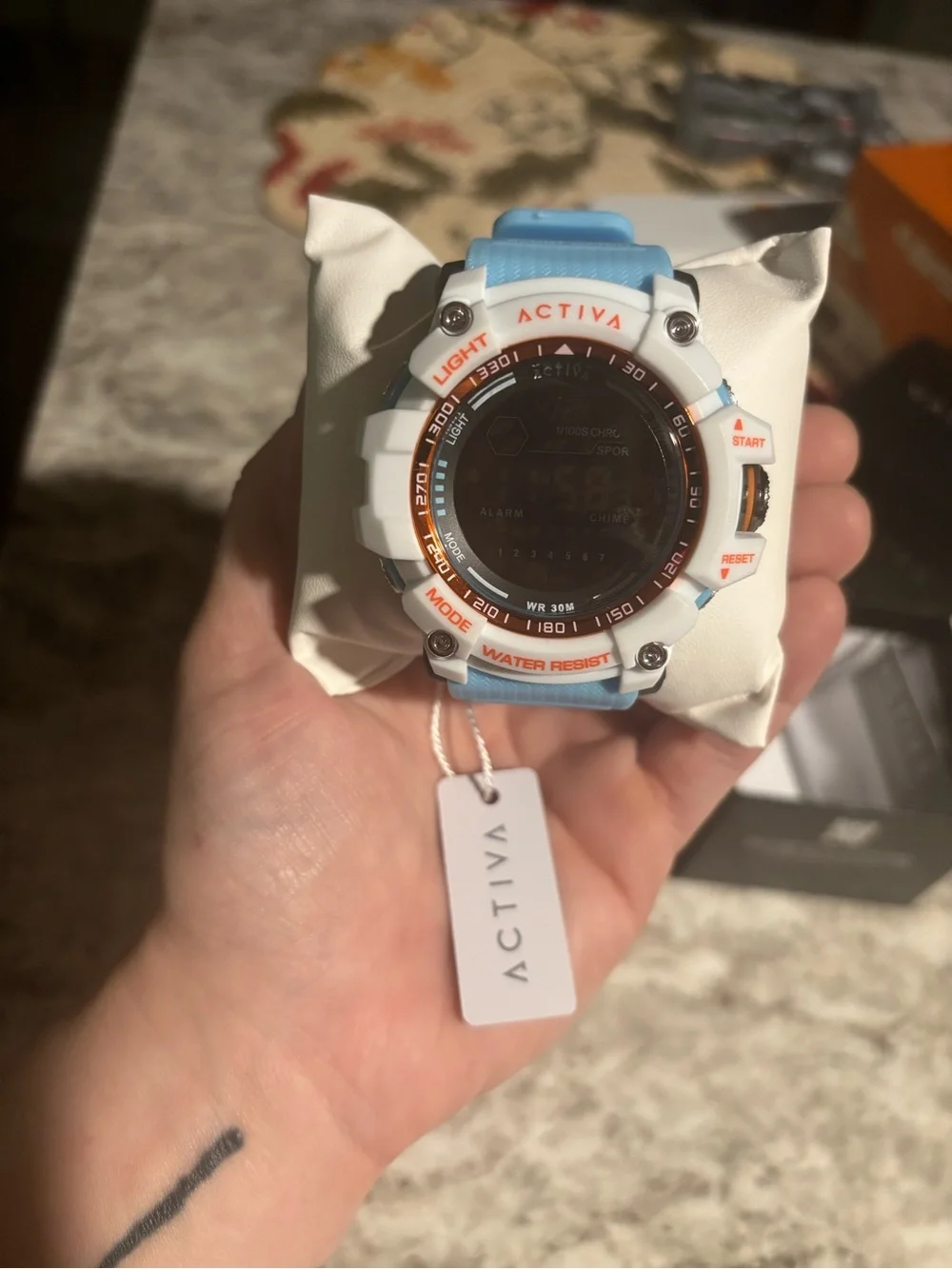 Activa X Invicta Digital Men's Watch - 56mm, Light Blue (ACW8020-008)